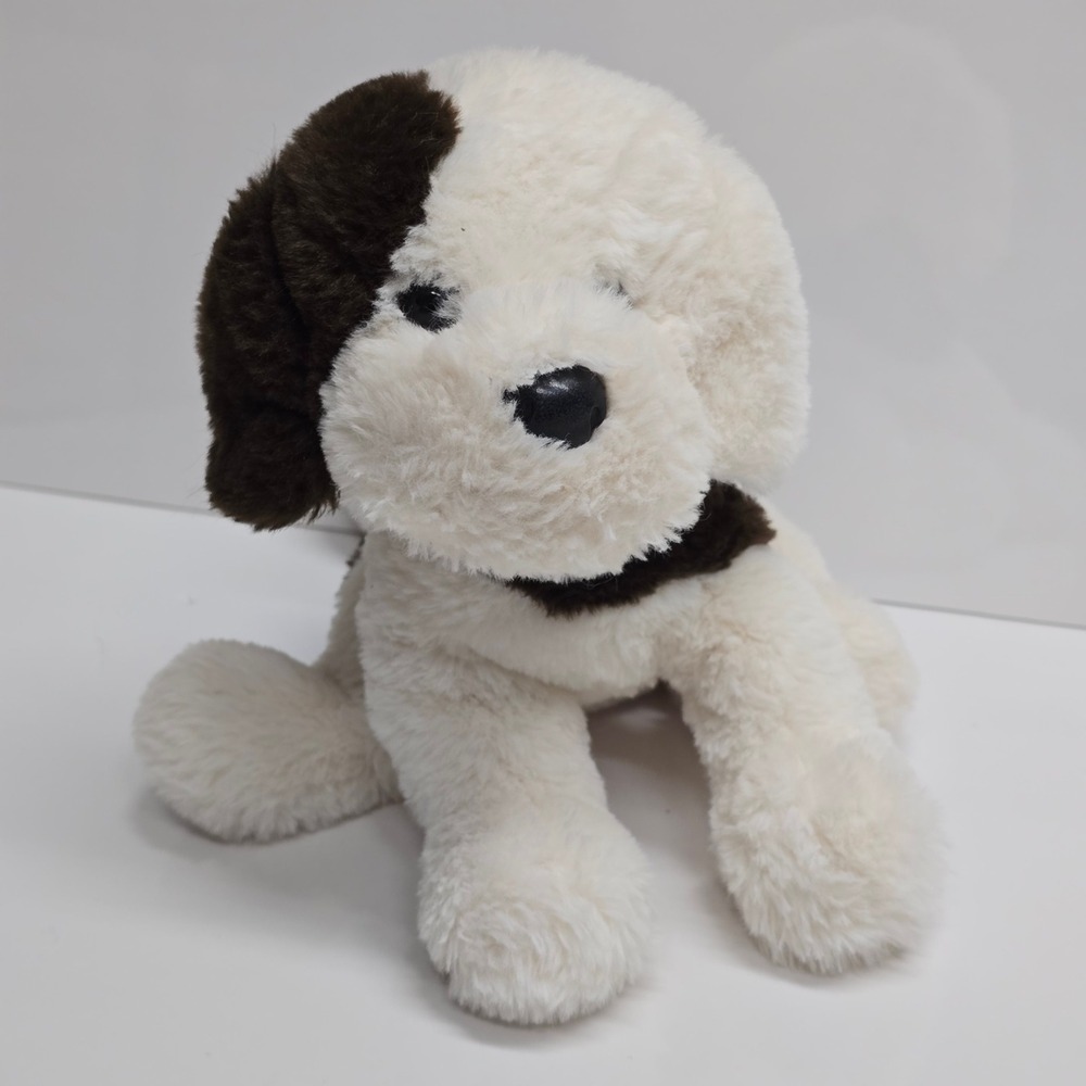 Douglas Cuddle Toy Dog Plush White Brown Spotted Puppy Soft Stuffed Animal 15051